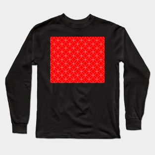 Abstract pattern - red and white. Long Sleeve T-Shirt